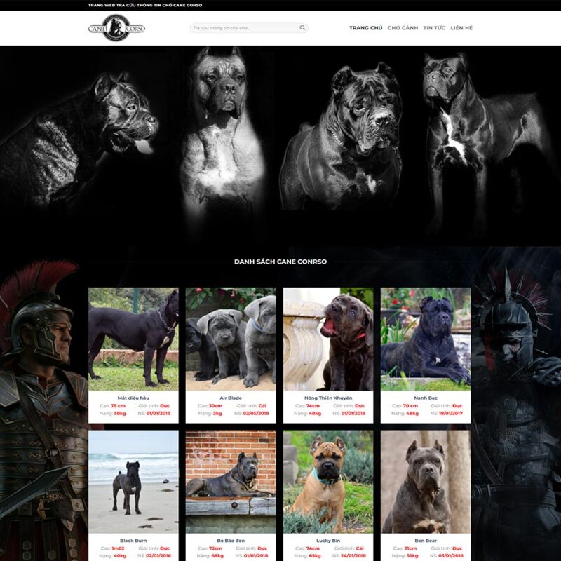 Theme WordPress bán chó săn, Bán hàng, Chó cảnh, Động vật, Thú cưng