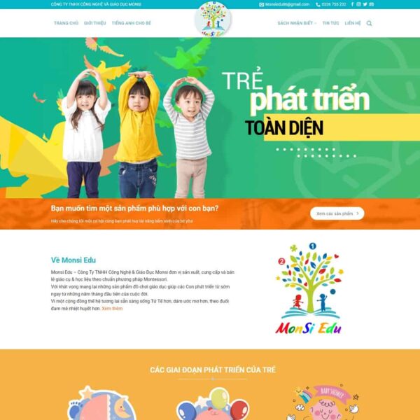 Theme WordPress bán đồ chơi, thiết bị giáo dục cho trẻ, Công ty, Giáo dục, Đồ chơi, Kid, Trẻ em