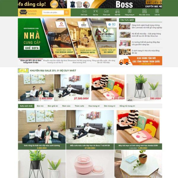 Theme wordpress bán nội thất, sofa, Bán hàng, Nội thất, Sofa