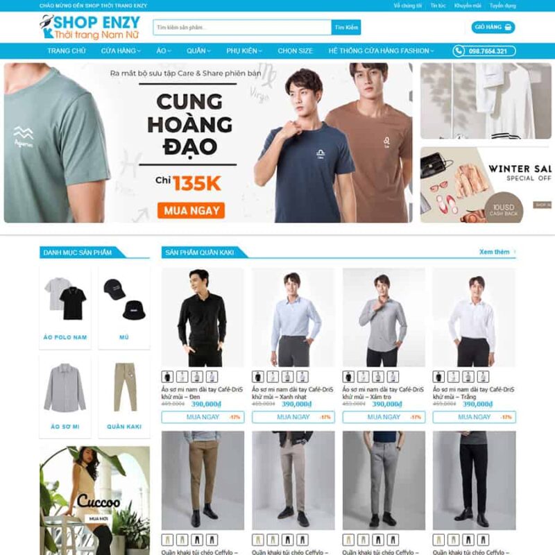 Theme wordpress bán quần áo, thời trang 04, Bán hàng, Quần áo, Shop, Thời trang