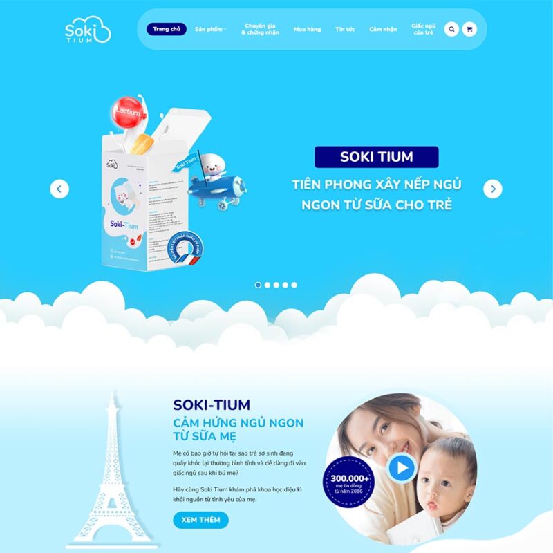 Theme WordPress bán sữa cho bé, Bán hàng, Baby, Milk, Sữa