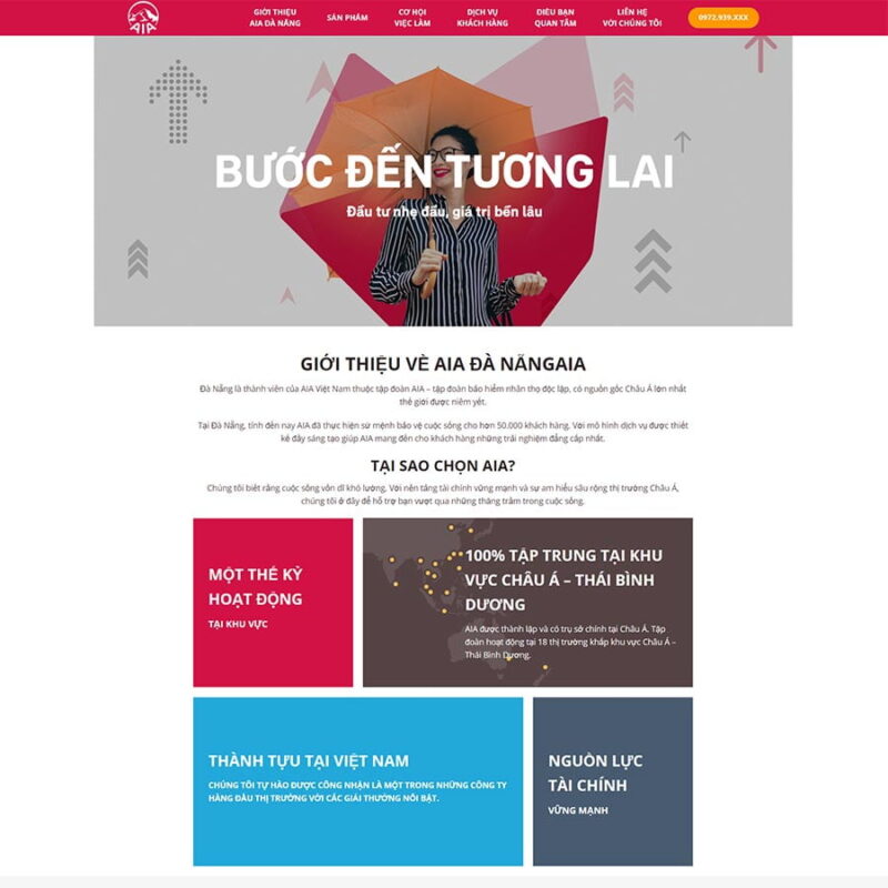 Theme WordPress bảo hiểm 03, Công ty, Bảo hiểm AIA, Bảo hiểm nhân thọ