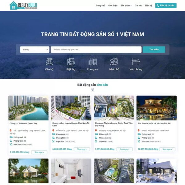 Theme wordpress bất động sản 12, Bất động sản, Bđs