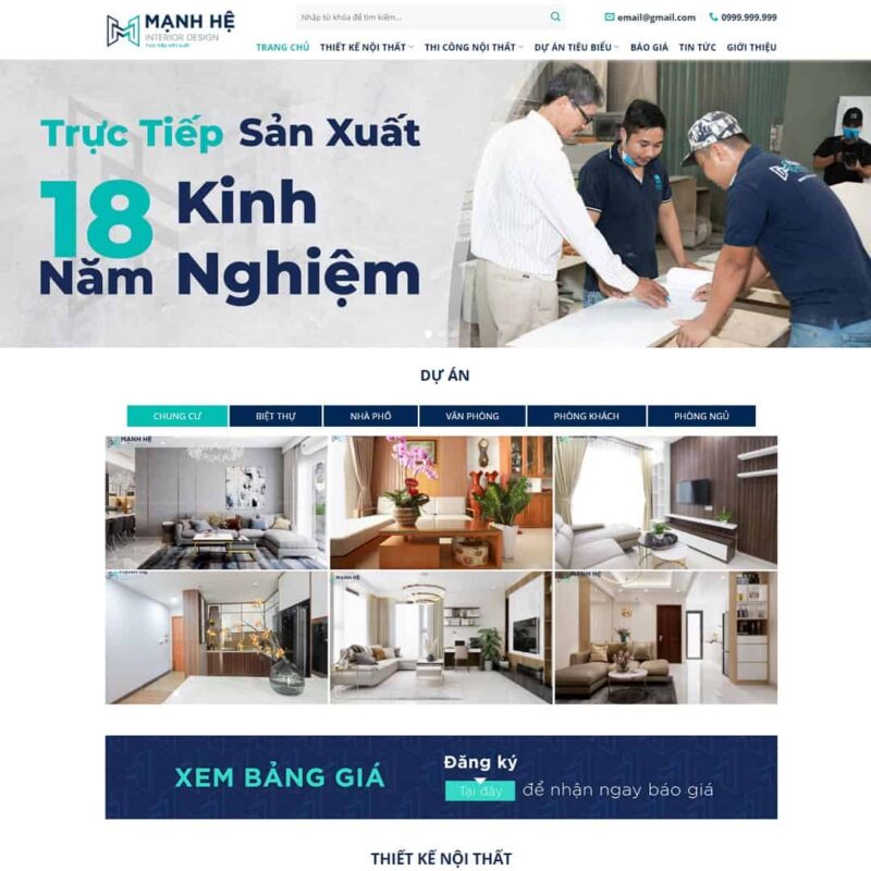 Theme WordPress công ty nội thất 14, Công ty, Nội thất, Kiến trúc