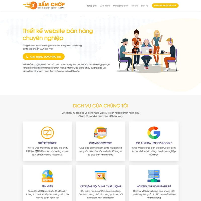 Theme WordPress công ty thiết kế website 08, Công ty, Ads, Marketing, Quảng cáo, Theme, Thiết kế, Website