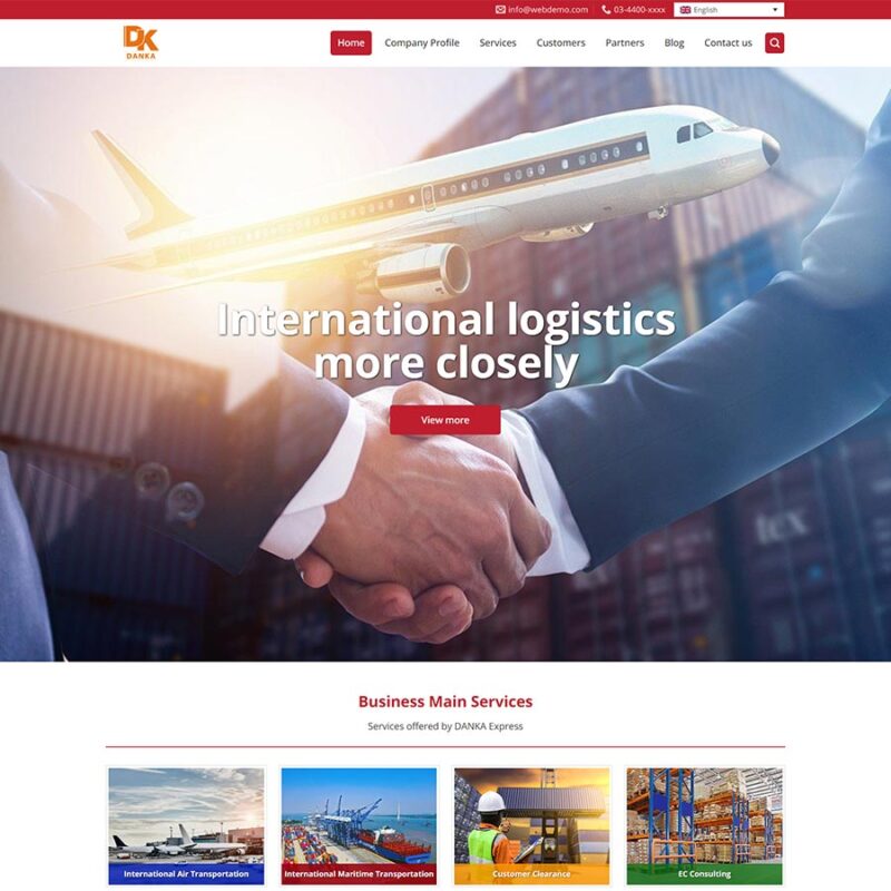 Theme WordPress công ty vận chuyển 04, Công ty, hàng hóa, Logictis, Vận chuyển, Vận tải