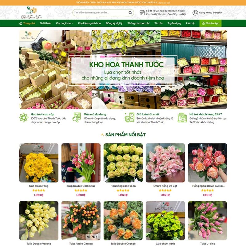 Theme WordPress cửa hàng bán hoa 05, Bán hàng, Bán hoa, Hoa tươi, Shop hoa