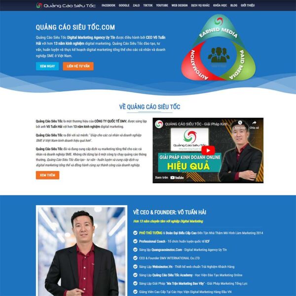 Theme WordPress dịch vụ quảng cáo, marketing, Công ty, Ads, agency, Dịch vụ, Marketing, Quảng cáo, web