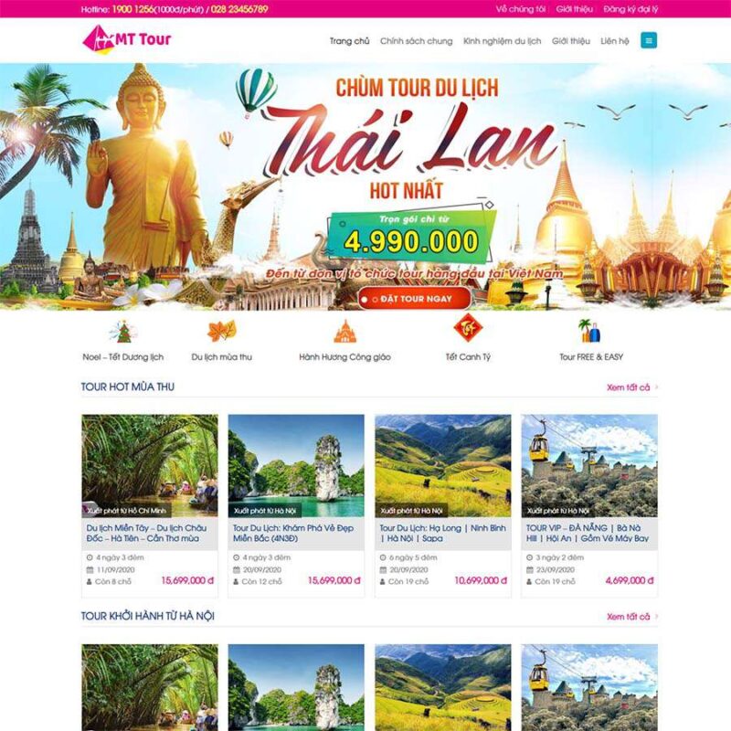 Theme WordPress du lịch 15, Du lịch, nghỉ dưỡng, Resort