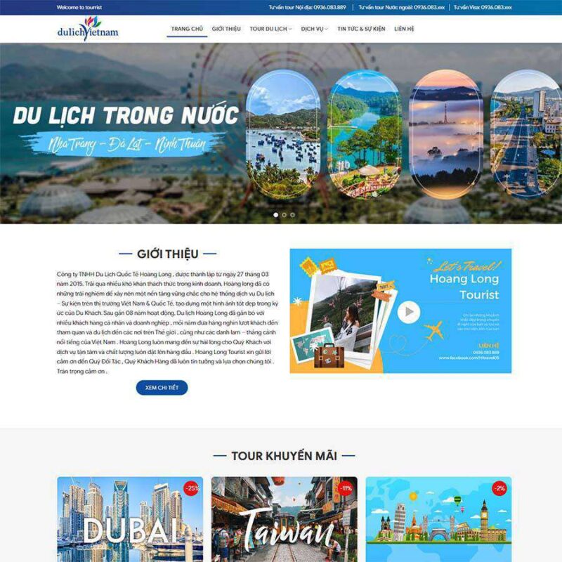 Theme WordPress du lịch 16, Du lịch, nghỉ dưỡng, Resort