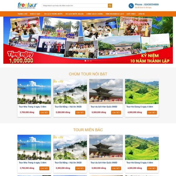 Theme wordpress du lịch cao cấp 07, Du lịch, Khách sạn, nghỉ dưỡng, Resort