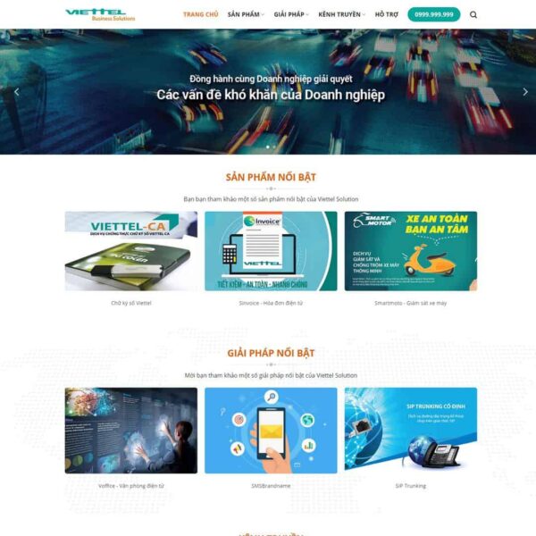 Theme WordPress giới thiệu công ty dịch vụ viễn thông, internet, Công ty, Internet, Lắp mạng, Viễn thông