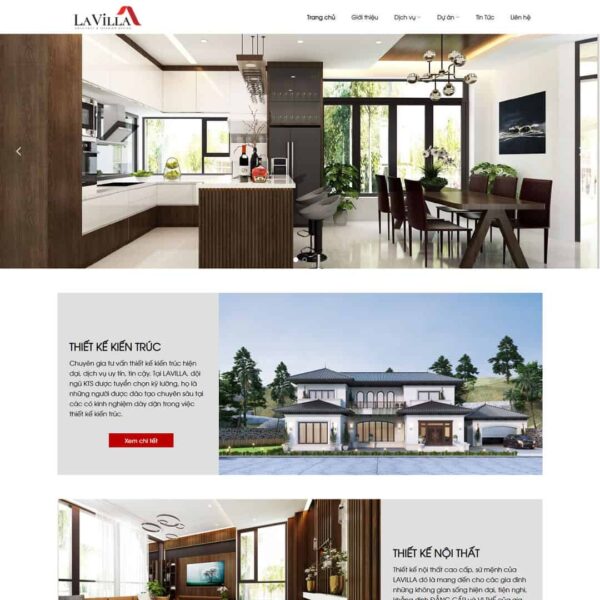 Theme wordpress giới thiệu công ty thiết kế kiến trúc, nội thất giống Ahome, Công ty, Nội thất, Kiến trúc, Thiết kế