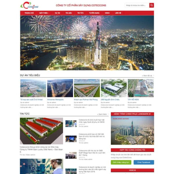 Theme WordPress giới thiệu công ty xây dựng, Công ty, Thiết kế, Xây dựng