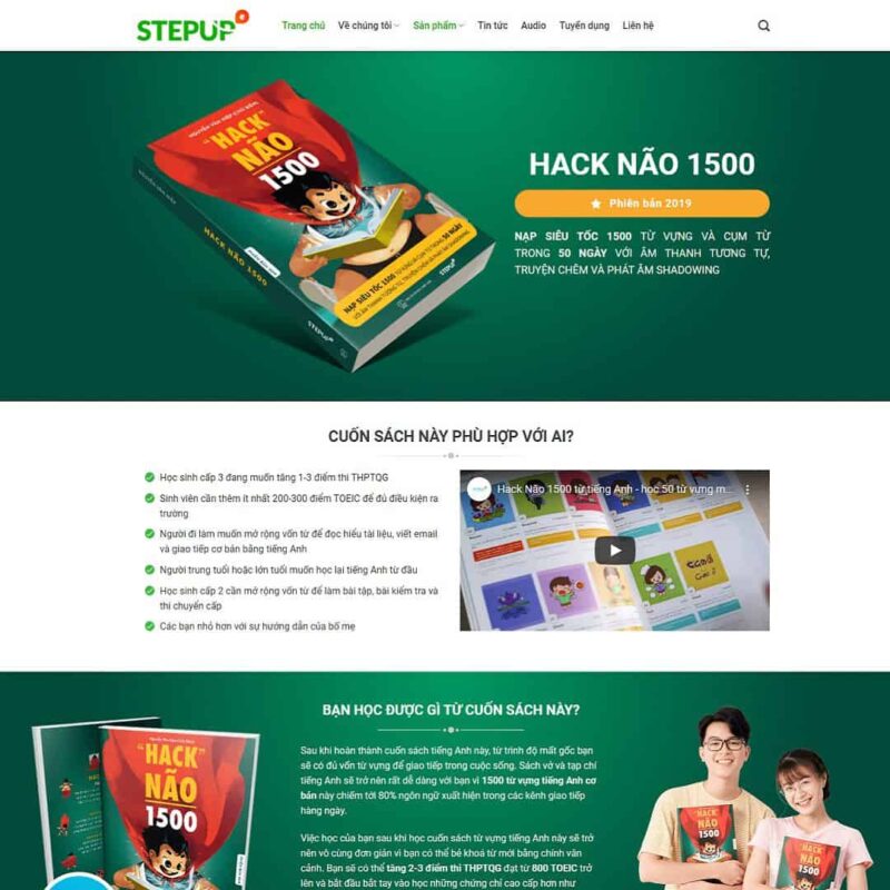 Theme WordPress giới thiệu sách, bán sách, Bán hàng, Công ty, Giáo dục, book, Sách