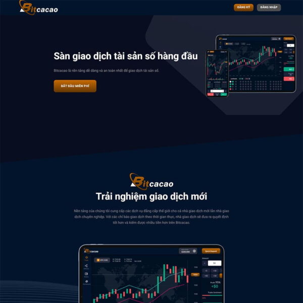 Theme WordPress giới thiệu sàn giao dịch BO, Landing Page, Forex, Sàn giao dịch, Trade BO