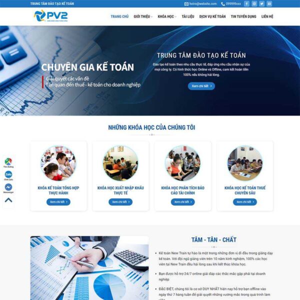 Theme WordPress kế toán 02, Công ty, Dịch vụ, Kế toán