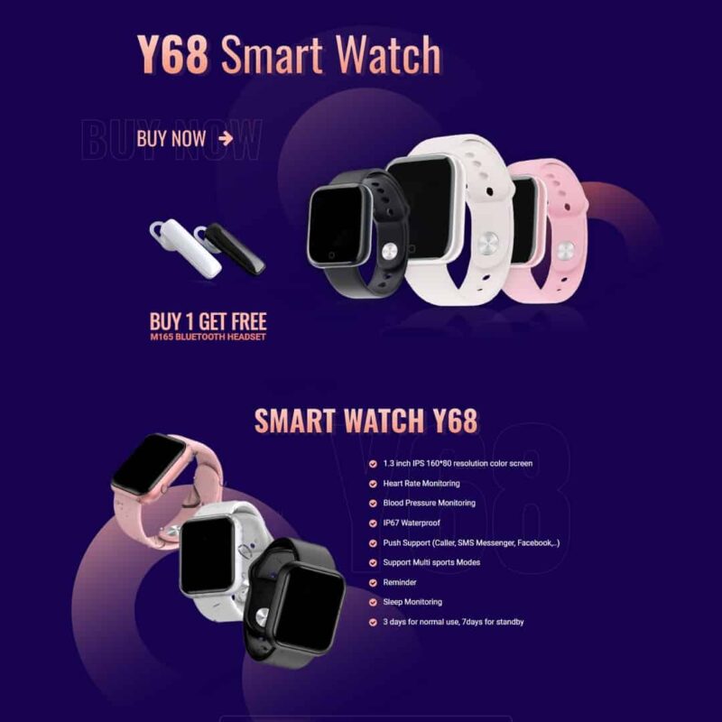 Theme WordPress Landing page bán đồng hồ thông minh smartwatch 02, Bonus, Landing Page, Bán hàng, Đồng hồ, Landing page, Shop, Smart watch