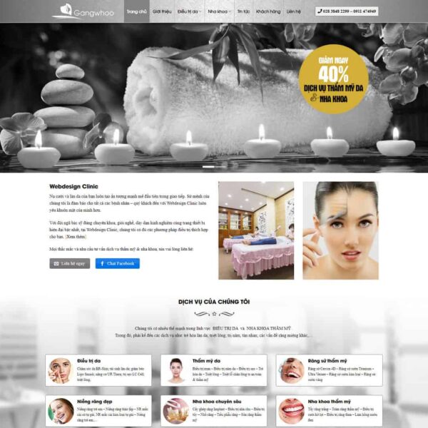 Theme WordPress nha khoa, thẩm mỹ viện, Công ty, Làm đẹp, Dịch vụ, Nha khoa, Spa, Thẩm mỹ