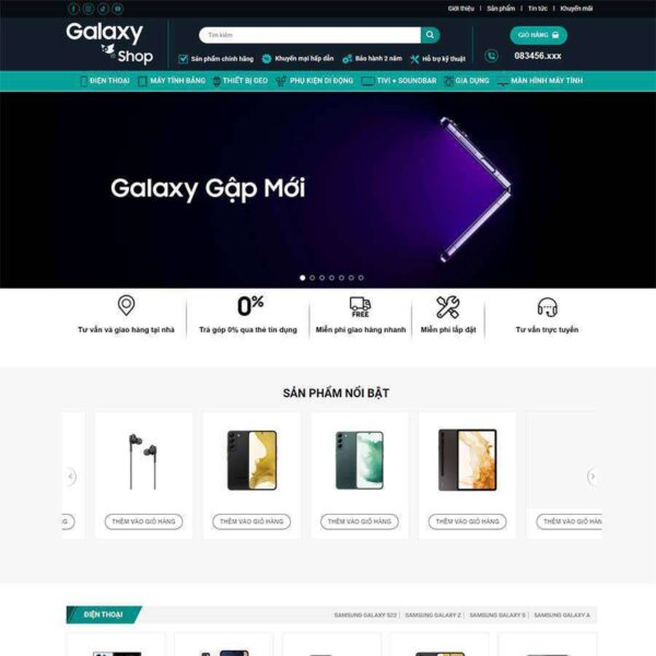 Theme WordPress samsung shop, Bán hàng, Điện máy, samsung, Shop