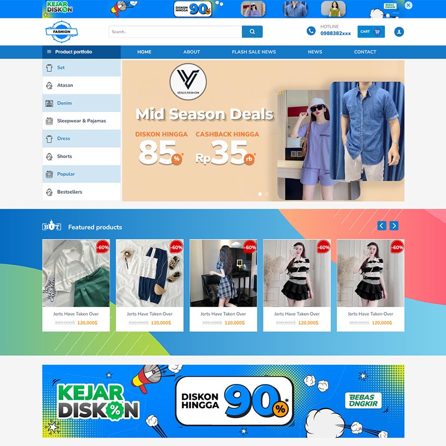 Theme WordPress thời trang 10