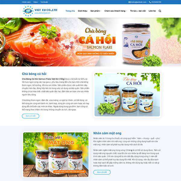 Theme WordPress thực phẩm 19, Bán hàng, Thực phẩm, Mật ong, Thực phẩm chức năng, Thuốc