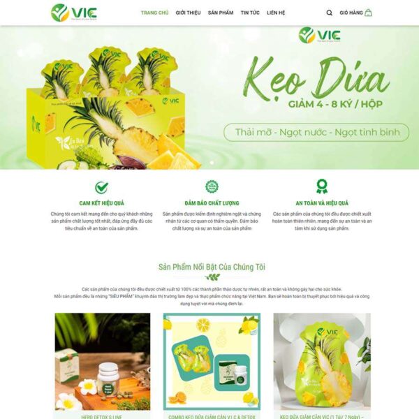 Theme WordPress thực phẩm chức năng 17, Bán hàng, Thực phẩm, Bánh kẹo