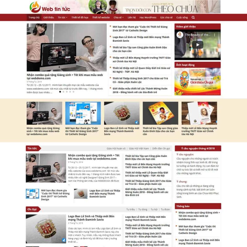 Theme WordPress tin tức 02, Tin tức, News