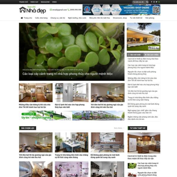 Theme WordPress tin tức 04, Tin tức, Giới thiệu