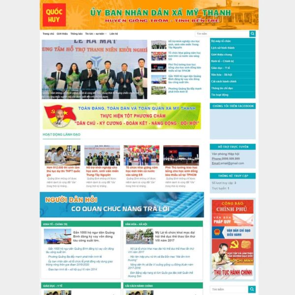 Theme WordPress tin tức 07, Tin tức, Cổng thông tin, Nhà nước