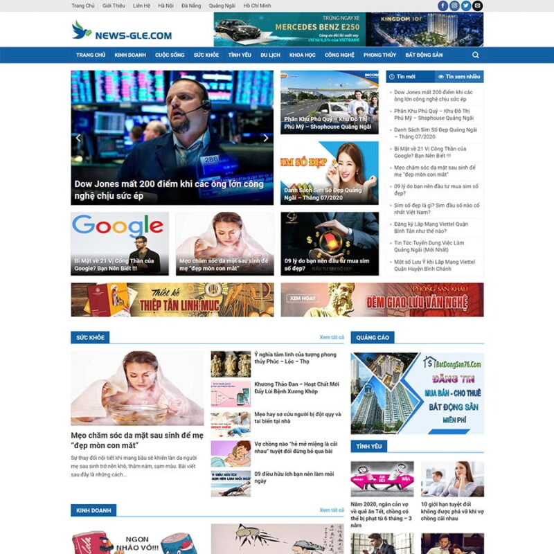 Theme WordPress tin tức 15, Tin tức, Báo điện tử, News, Tin mới