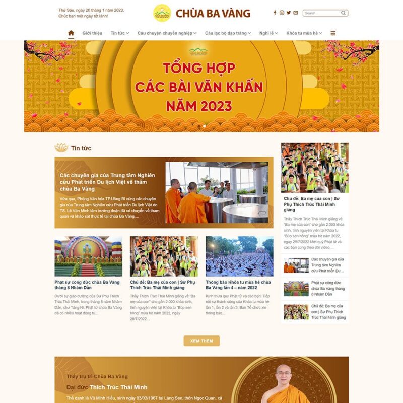 Theme WordPress tin tức 19, Tin tức, Báo mới, News, Nhà Chùa, Tin mới