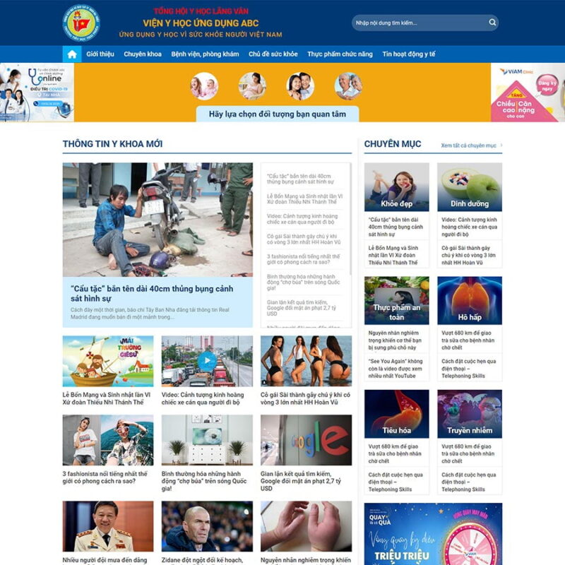 Theme WordPress tin tức 23, Tin tức, Báo mới, News, Tin mới