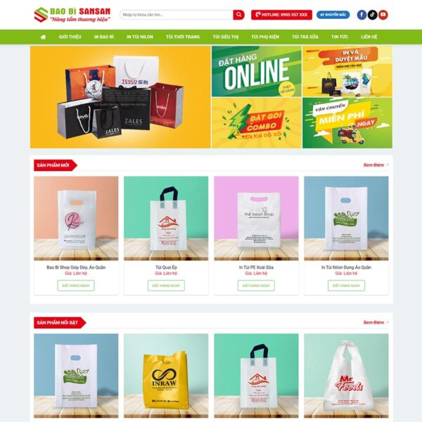 Theme WordPress xưởng in ấn 05, Công ty, bao bì, In ấn, Thiết kế